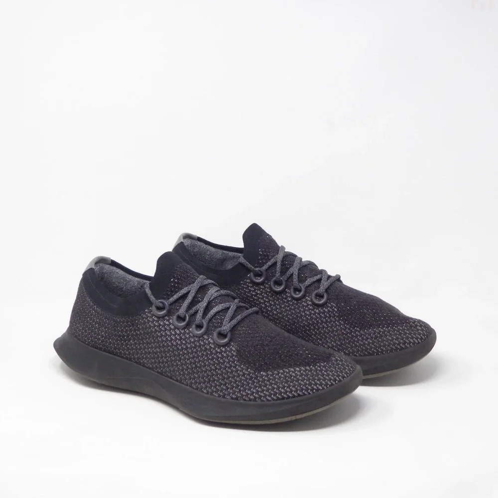 Allbirds Mens Tree Dashers Sneakers Black Low Top Running Shoes Size 14